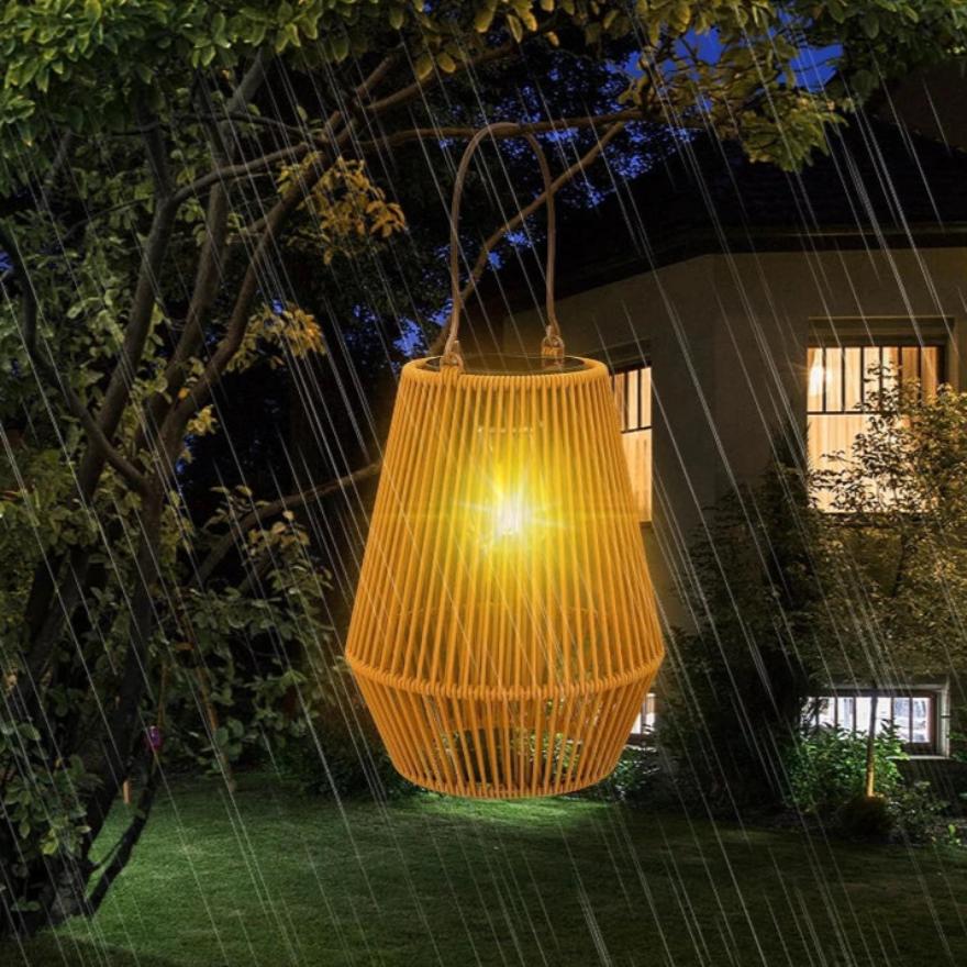 Solar Outdoor Handwoven Garden Lamps | Waterproof Landscape Light for Villa & Terrace Decoration - Alpho