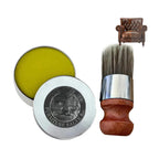 Furniture care balm and brush