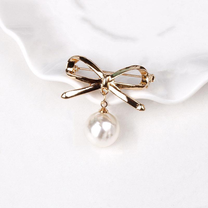 Nail-free pearl scarf ring waist buckle