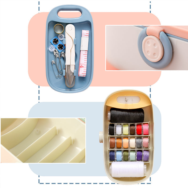 Multifunctional sewing needle and thread box