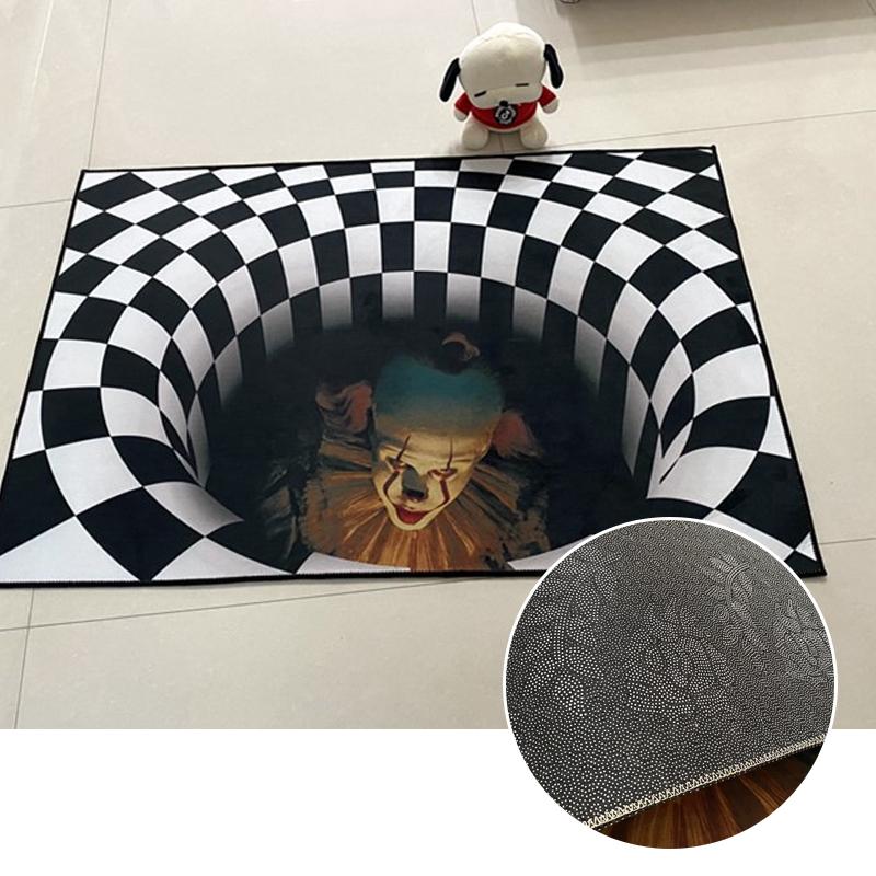 (Halloween Promotion) Clown Trap Visibility Rug for Halloween