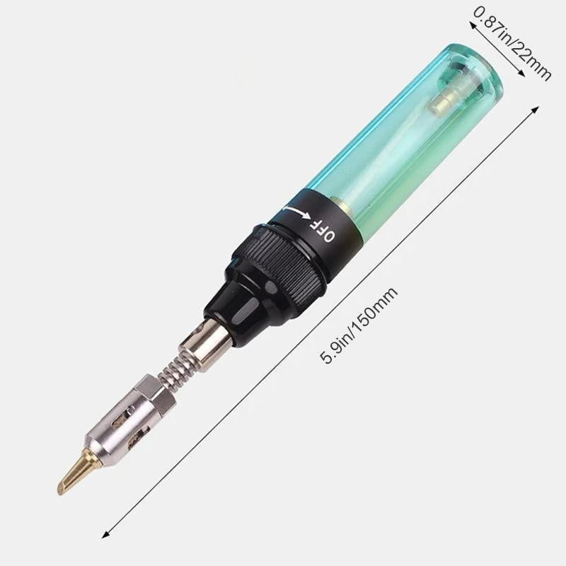 Portable welding tool with burner
