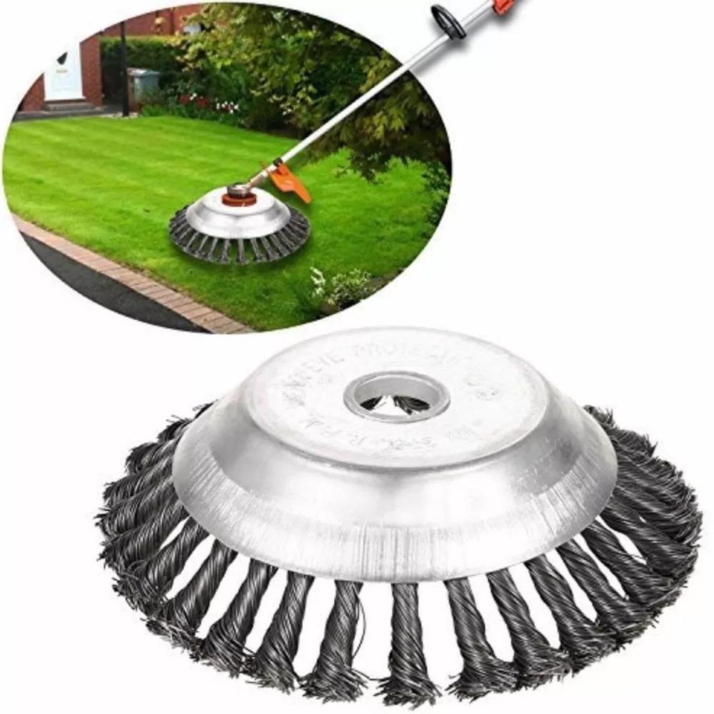 Garden weed brush lawn mower