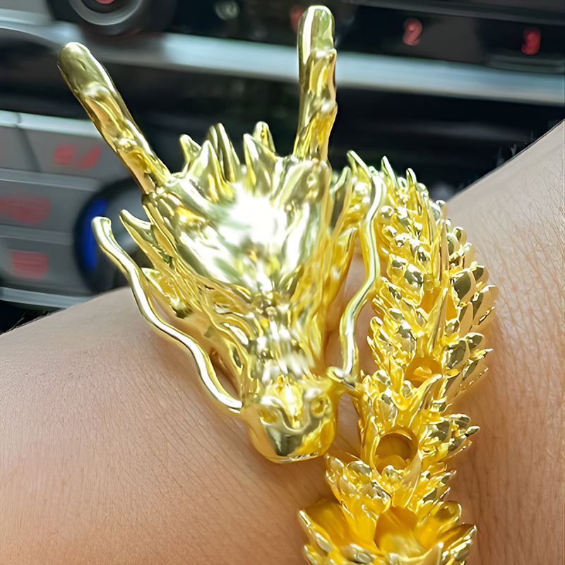 Gold Dragon with movable joints