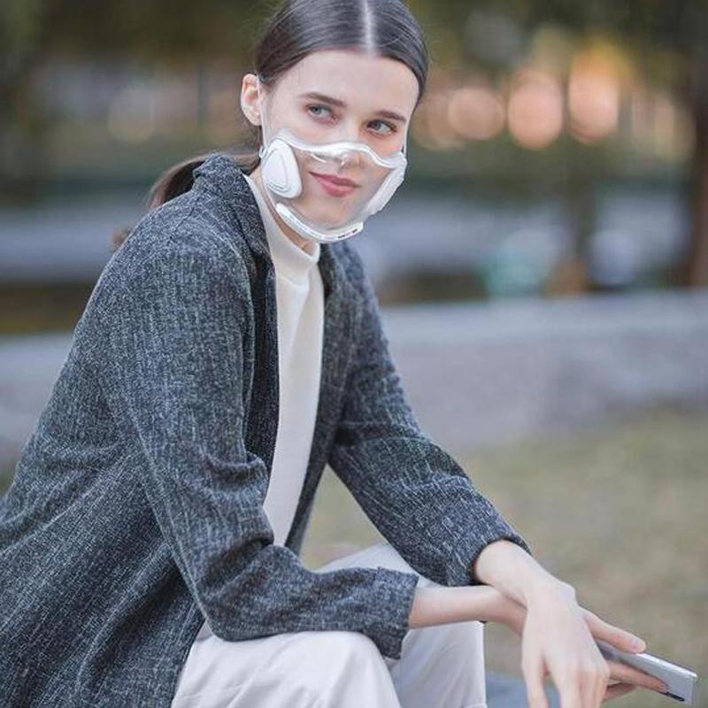 Transparent and reusable face shield