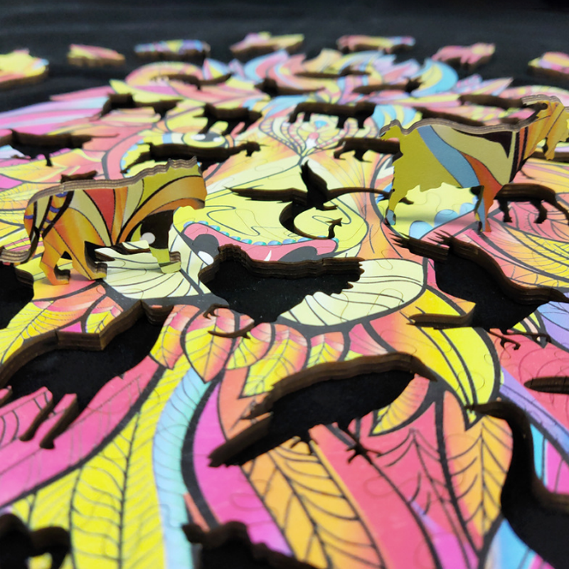 Wooden Lion Puzzle