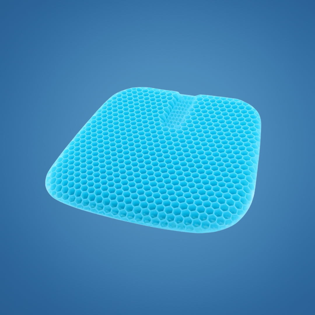 Pressure Relief & Cooling Honeycomb Gel – Posture Support – Office Car Chair Comfort for Long Sitting