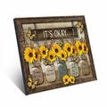 Butterfly Sunflower Wall Art