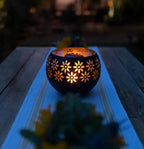 Flower Pattern Candle Lamp – Decorative LED Table Lamp for Stylish Lighting