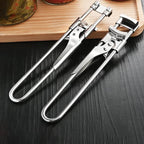 Adjustable multifunctional can opener made of stainless steel