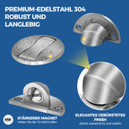 Invisible magnetic door stop made of stainless steel