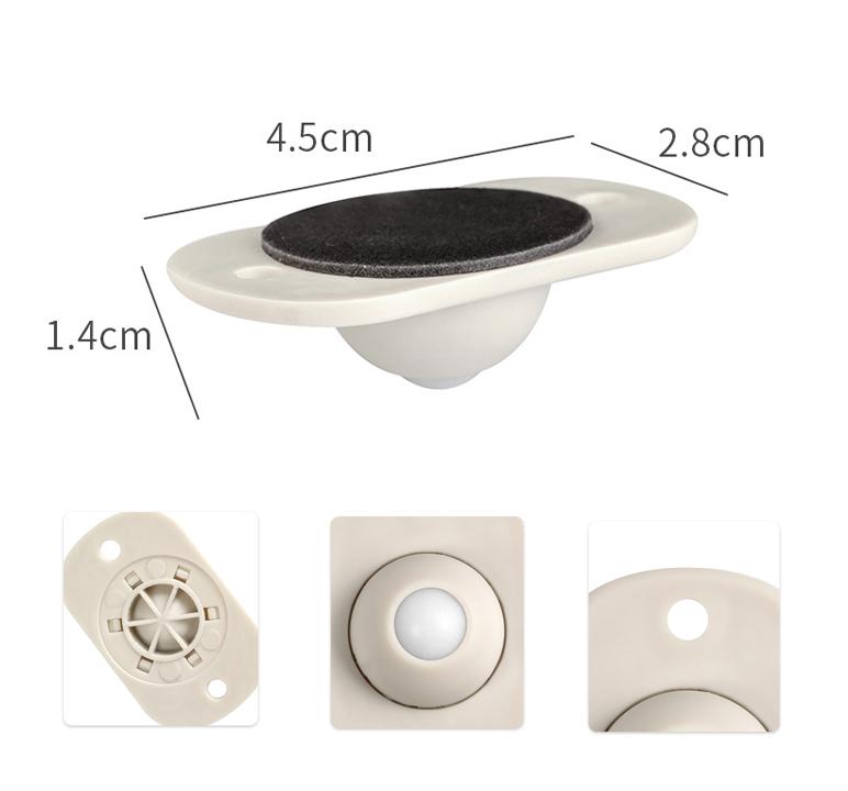 Paste Type Pulley Universal Wheel (4 pieces)