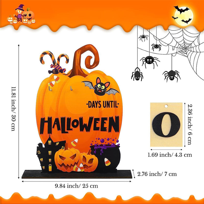 Wood Halloween Advent Calendar