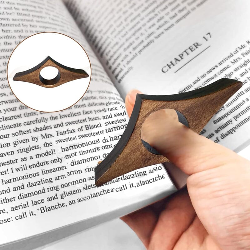 Book reading tool made of solid wood