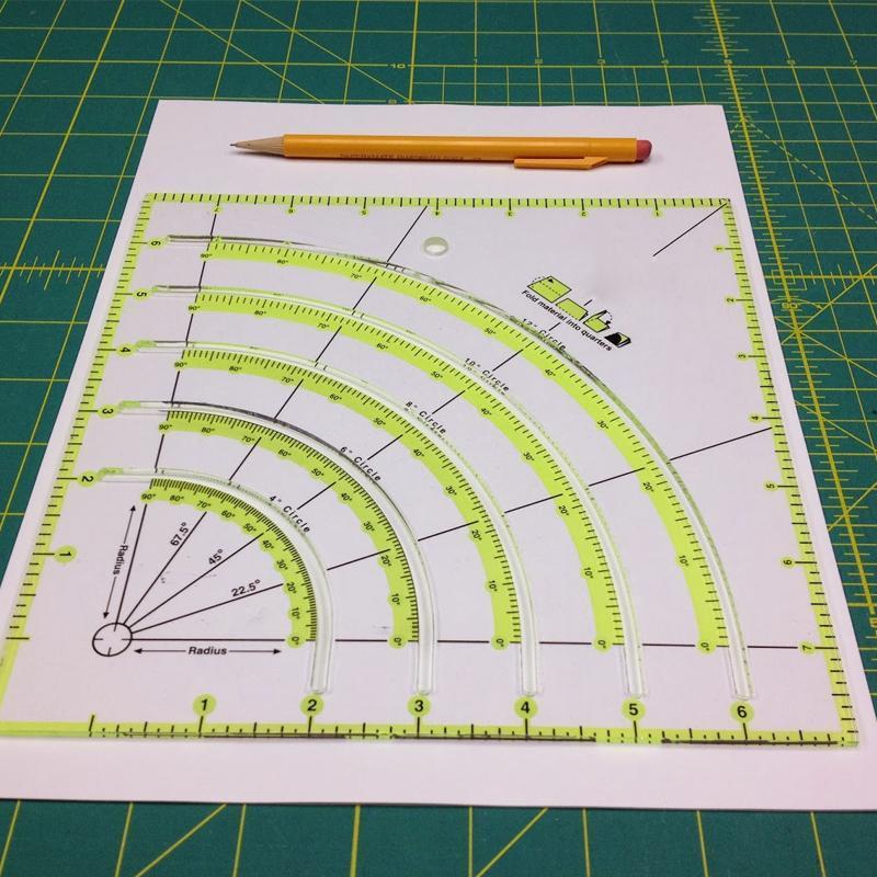 Cutting gauge for arch and fan patterns