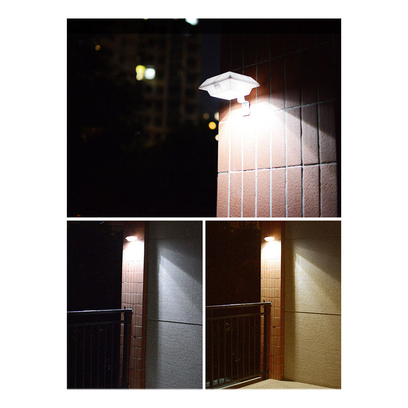 Solar UFO Shape Design Fence Light LED Outdoor Wall Lamp