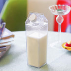 Transparent milk carton