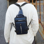 Multi-purpose chest pocket with charging port