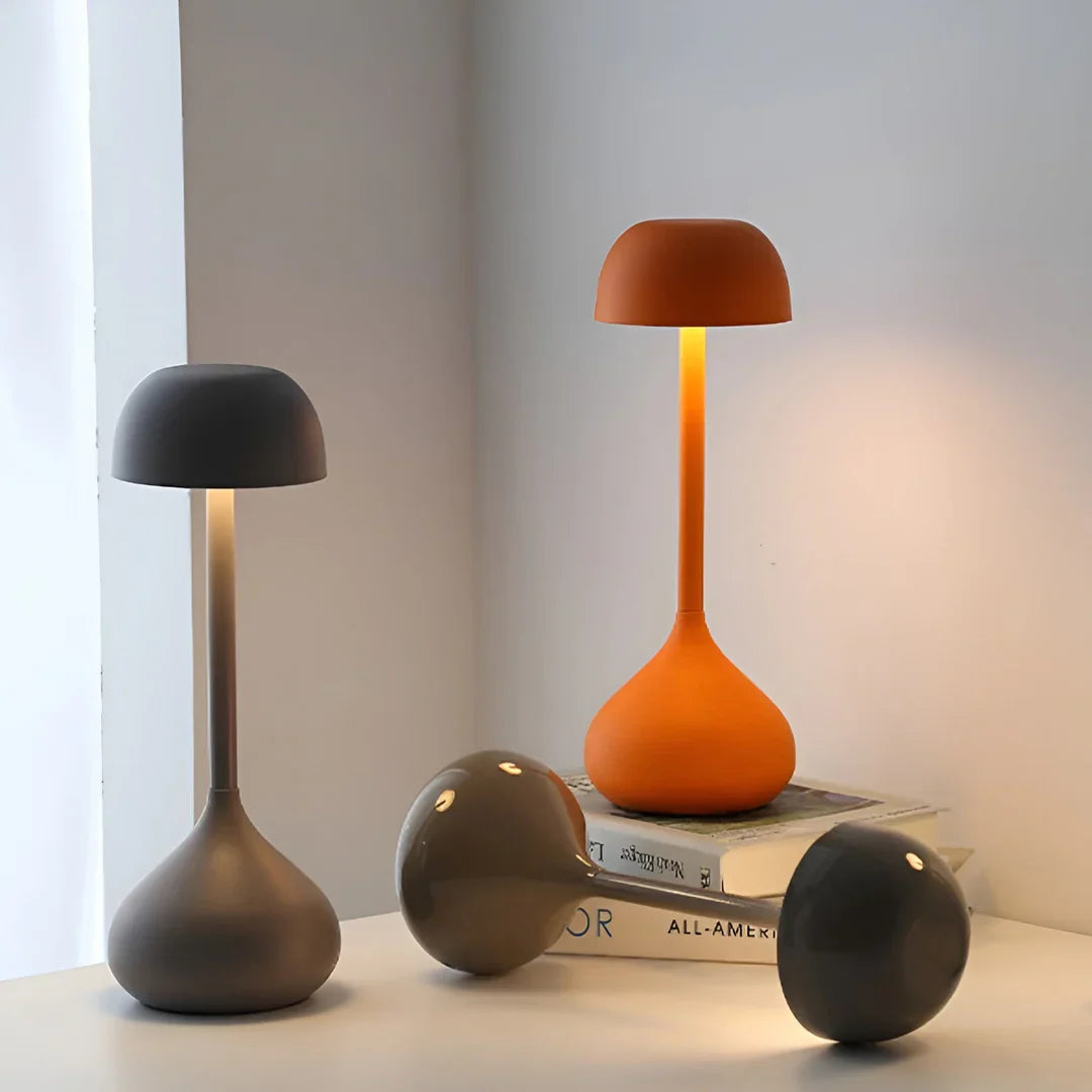 Cordless Dimmable Mushroom Table Lamp