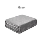 Electrically heated flannel blanket with USB charging