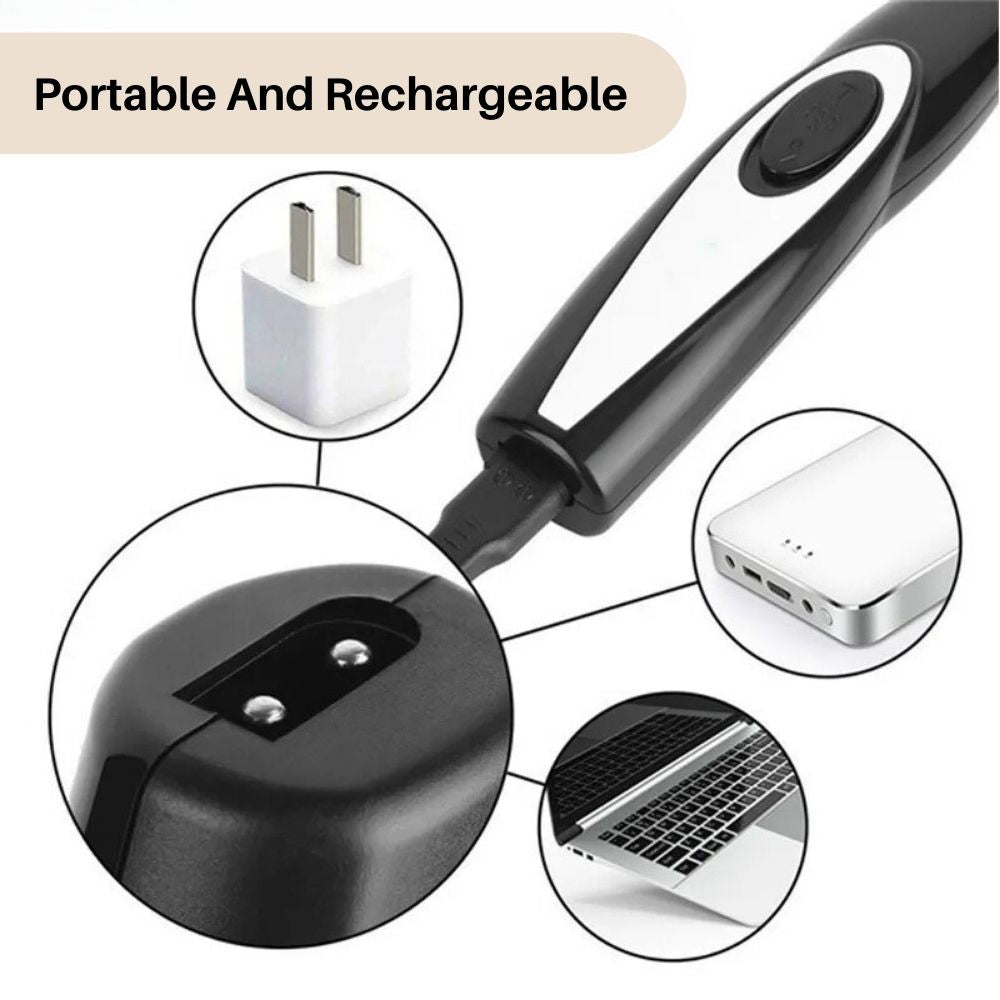 Pet Trimmer FellEase | Whisper Quiet & Precise | Safe Cutting | Ergonomic