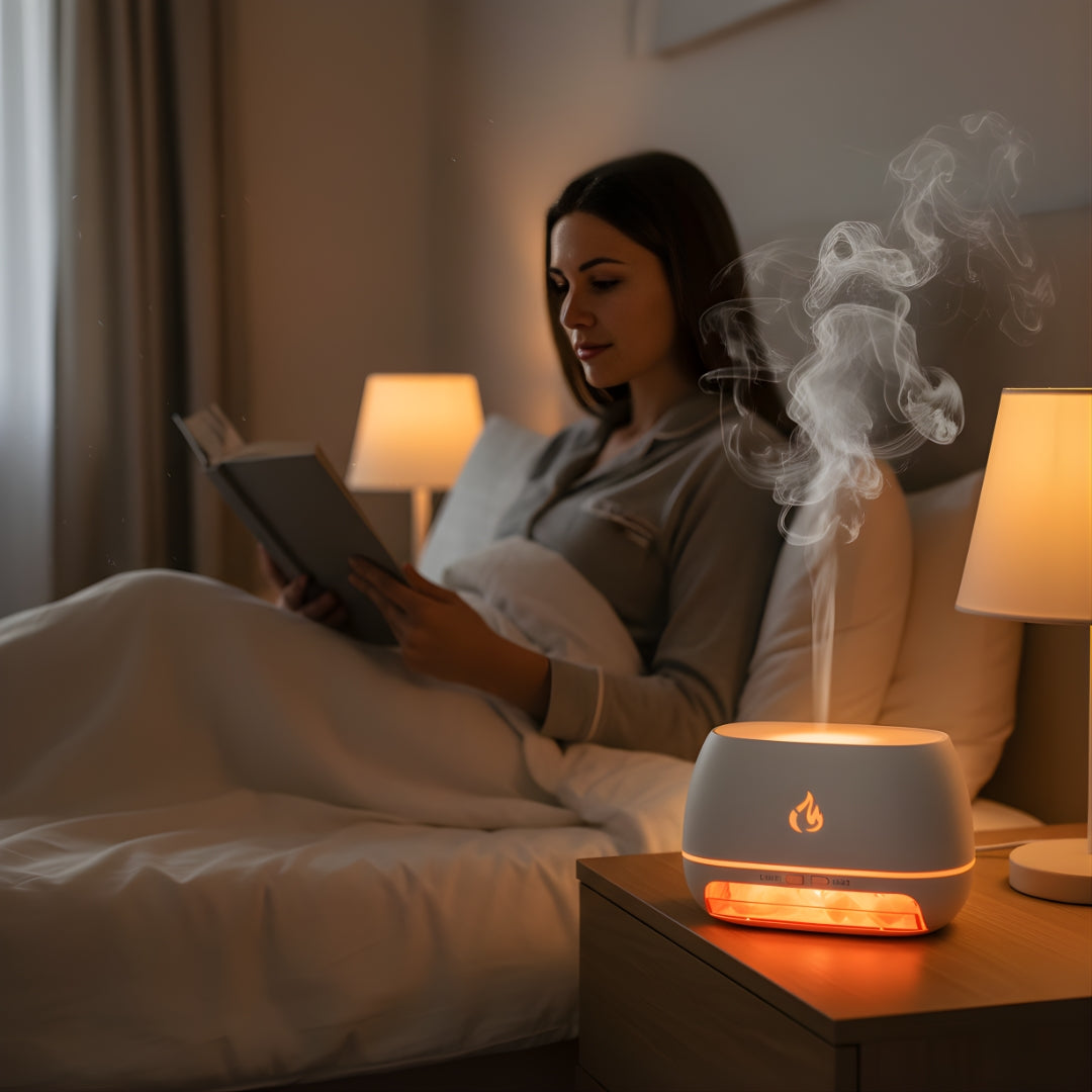 Relieves Dry Air and Aids Sleep – Himalayan Salt Crystal, Quiet Mist and Calming Home Air Wellness