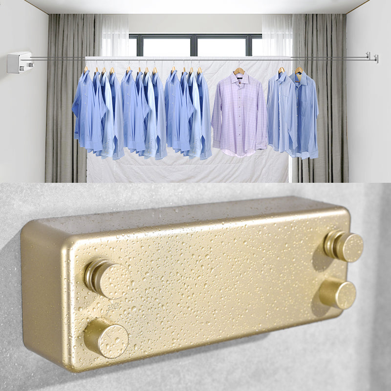 Retractable clothesline for indoors/outdoors