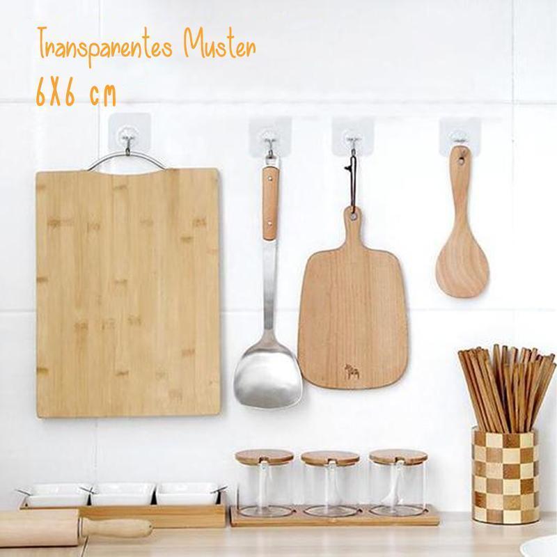 Seamless Adhesive Wall Hooks, 10–30 Piece Options, with 15 lb Capacity
