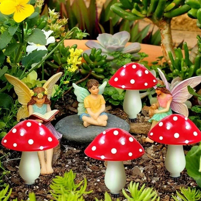 MoonlitMushrooms Solar Garden Lights
