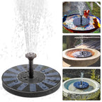 Solar fountain pump for outdoor use