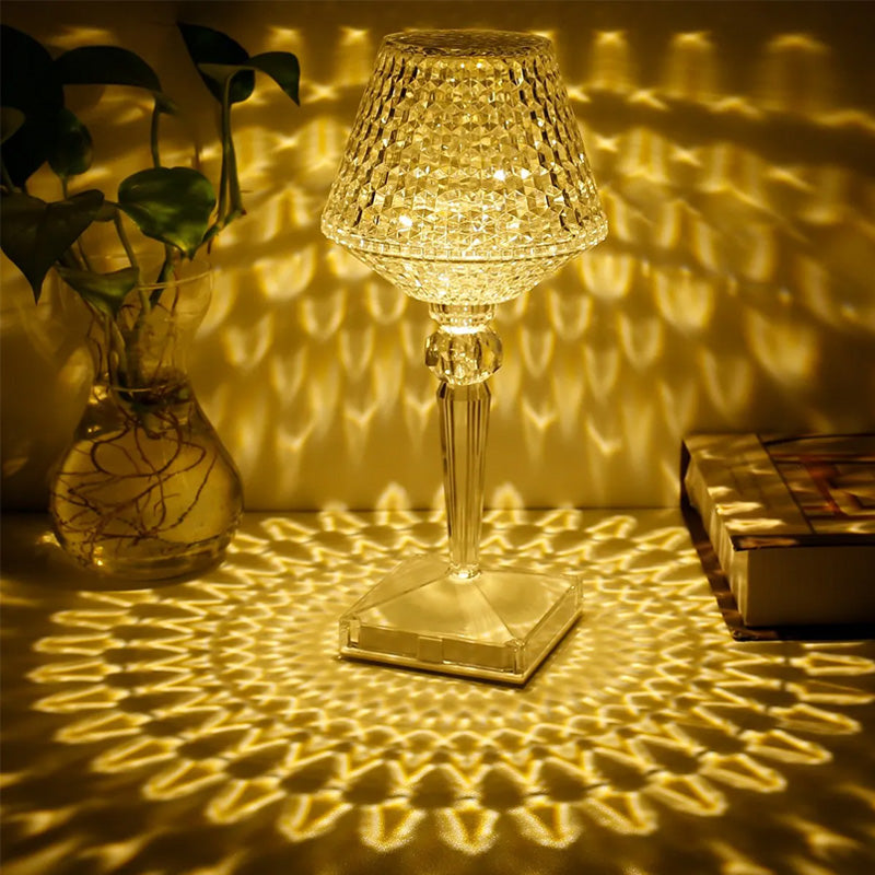 Crystal table lamp