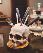 Gothic Skull Knife Holder Kitchen Decor Rack