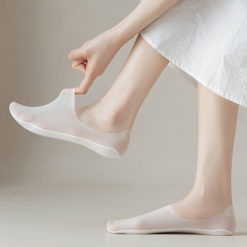 Invisible Breathable Socks made of Ice Silk