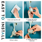 Shower shelf with hooks