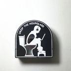 Toilet shape hourglass