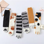 Thick Warm Sweet Cat Paw Floor Socks