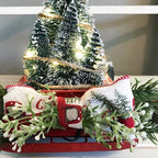 Red Farm Truck Christmas Decorations