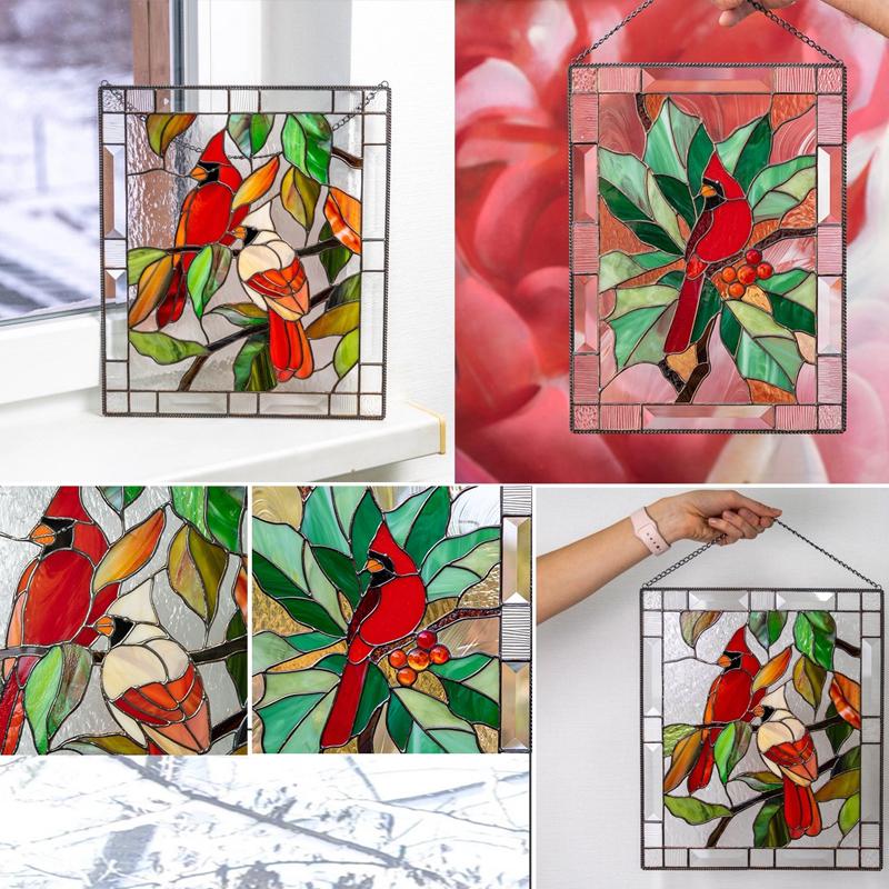 Rectangular Bird Pendant Window Decoration