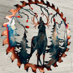 Metal wall art, laser-cut