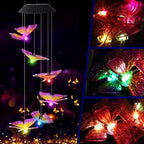 Solar-powered butterfly lights