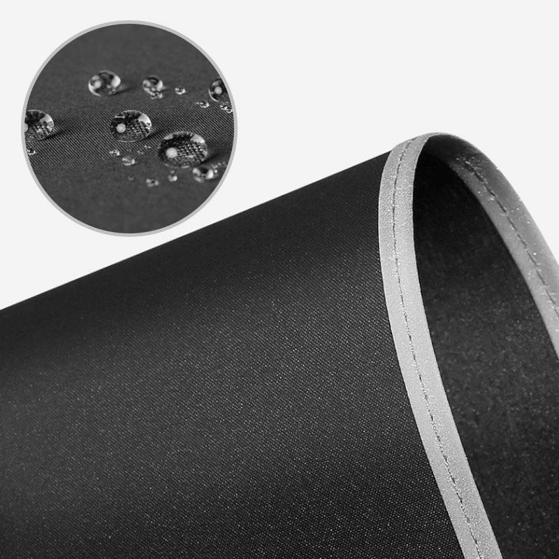 Automatic foldable umbrella with reflective edge