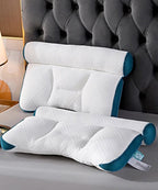 Sleep-improving neck pillow with comfort support of goose down