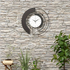 Quiet geometric wall clock with peaceful run for tranquil spaces
