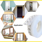 Silicone Weather Stripping Door Seal with Adhesive Backing