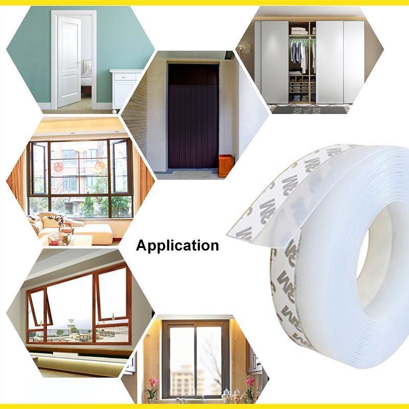 Silicone Weather Stripping Door Seal with Adhesive Backing