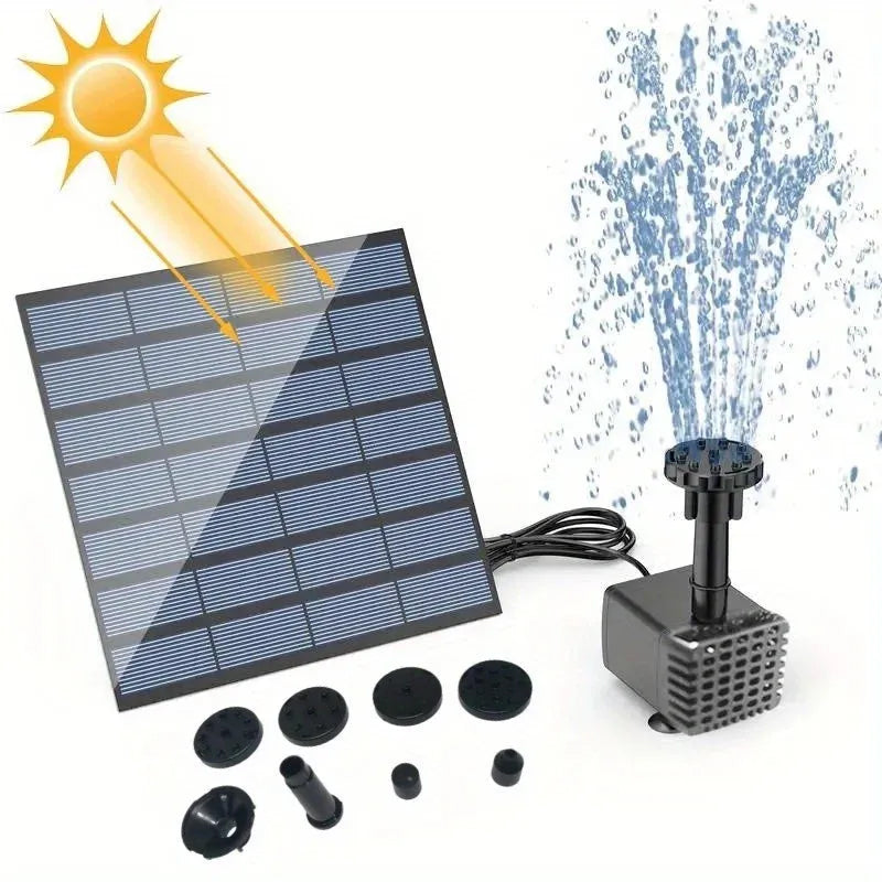 Lotus-shaped solar fountain pond decoration