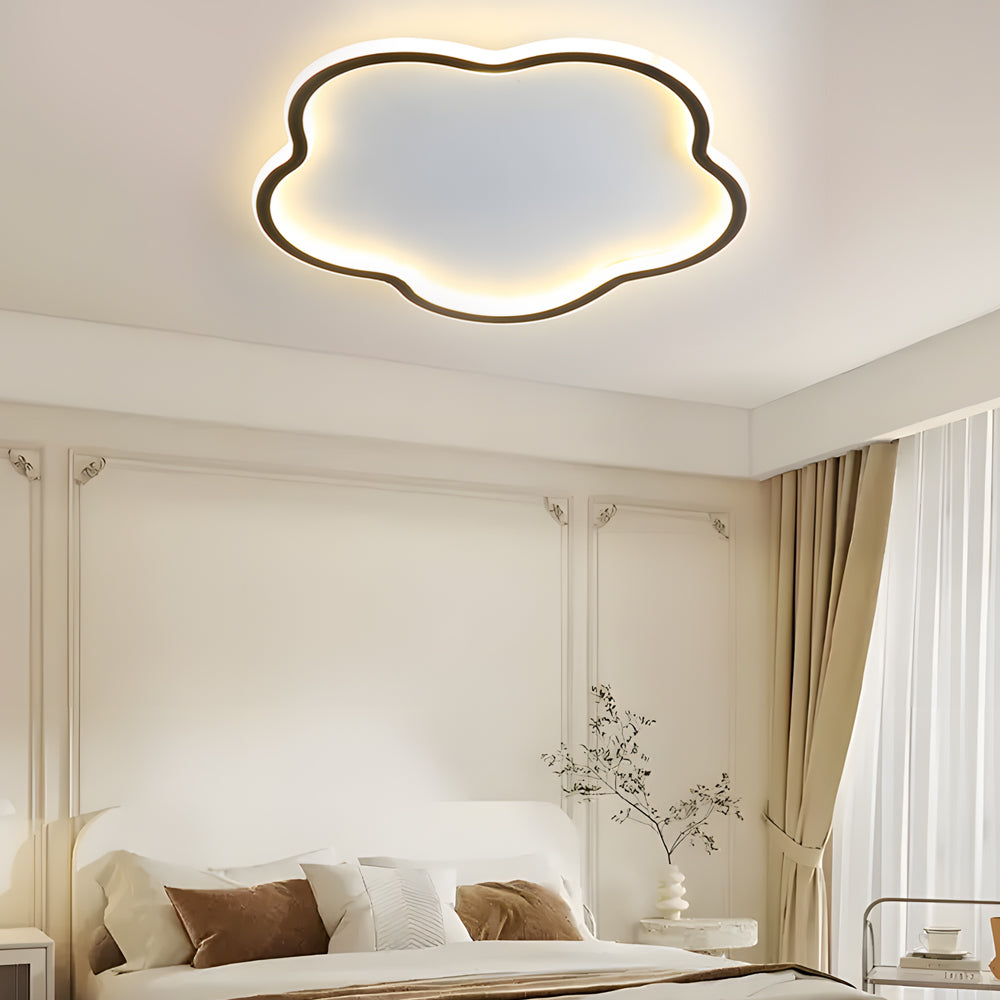 Nordic ceiling light in pentagram design – aluminum ceiling lamp for bedroom