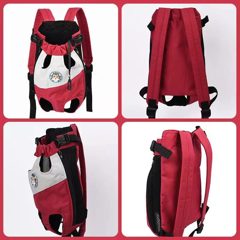 Portable backpack for dogs and cats on travels