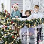 Ribbon Christmas tree decorative lights