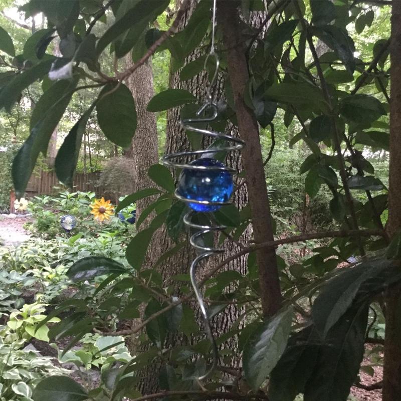 Spiral Crystal Ball Pendant